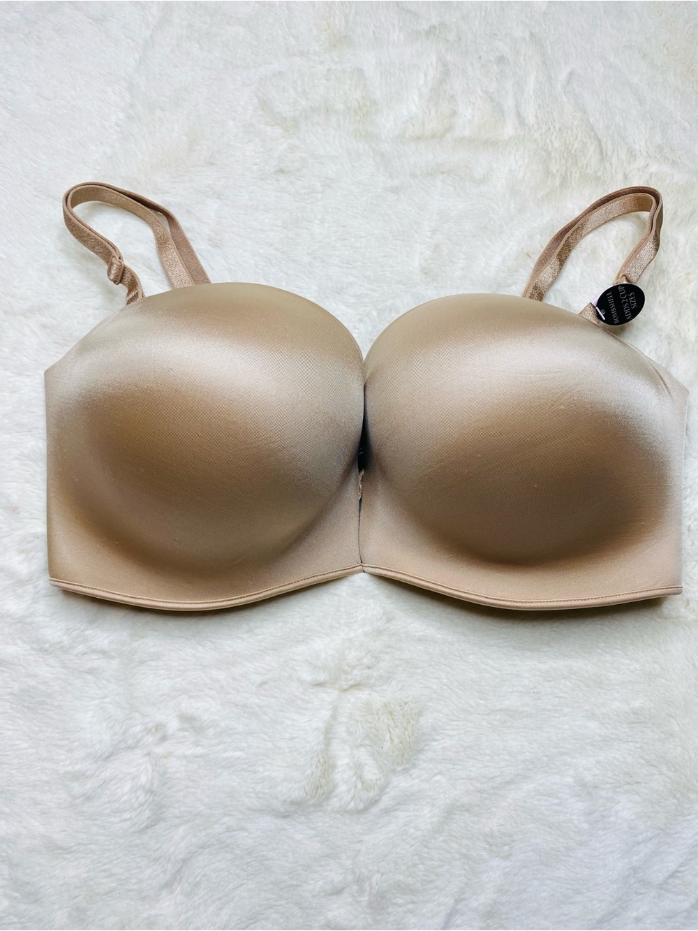 NWT Victoria’s Secret Bombshell Add 2 Cup Sizes Push Up Bra 36D Nude Beige